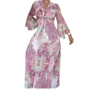 NWT TROIS KA FLOWEY PATTERN DRESS